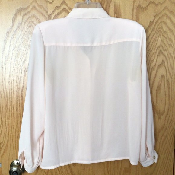 Laura & Jayne Petites - Sheer pastel pink blouse - Picture 2 of 6